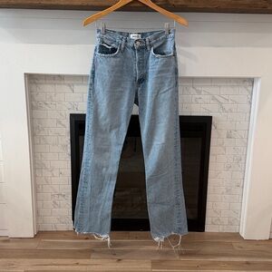 Agolde Blue Denim Jeans relaxed boot cut